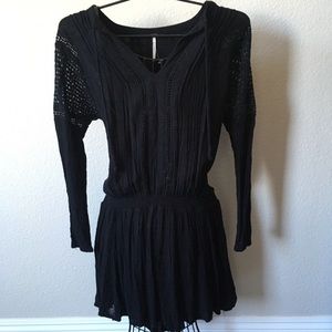 🌸Free People Boho black dress - NEW!🌸